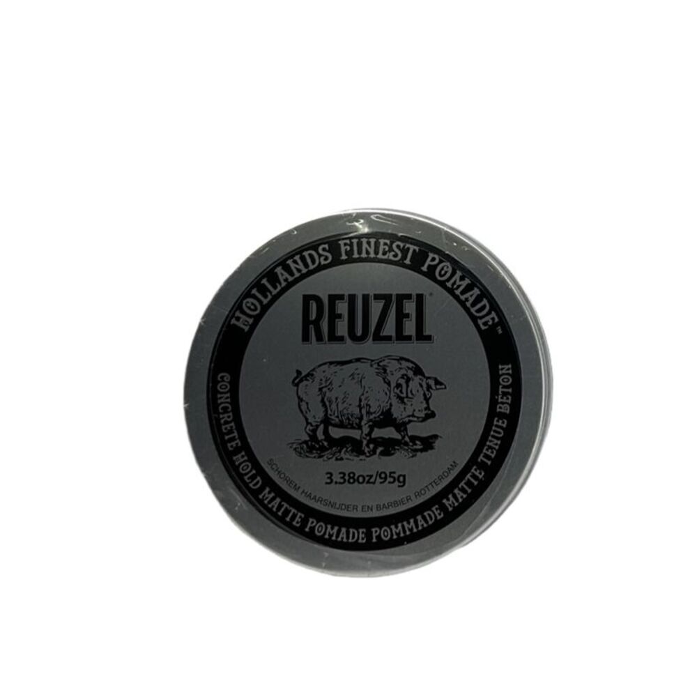 Reuzel Concrete Matte Pomade, Strong All Day Hold 3.38 oz